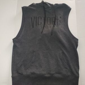 Victoria Secret Sport Sleeveless Dark Grey Hoodie